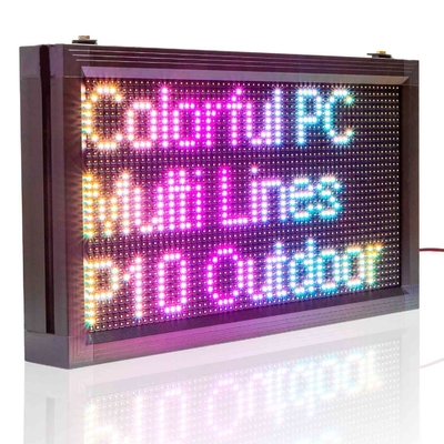 상점 오픈 디스플레이는 프로그램 가능한 스크롤링 메시지 부호 P10RGB 방수를 이끌었습니다