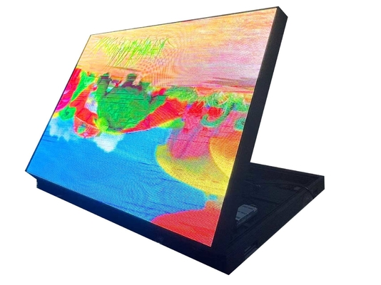 무선 연결 P4RGB 야외 주도하는 광고 화면 전방 개구 내각