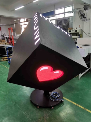사용자 정의 640x640 LED 큐브 화면 6 면 표시