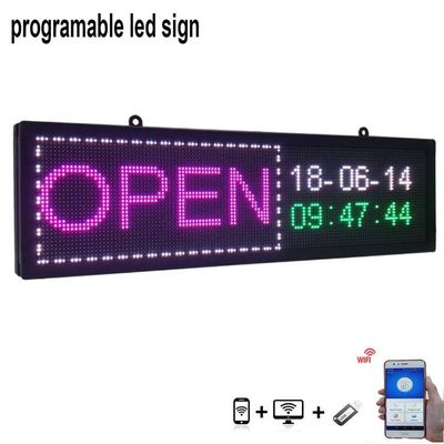 실내인 주도하는 스크린 부호 보드 PSE 프로그램 가능한 주도하는 신호를 광고하는 32*128cm