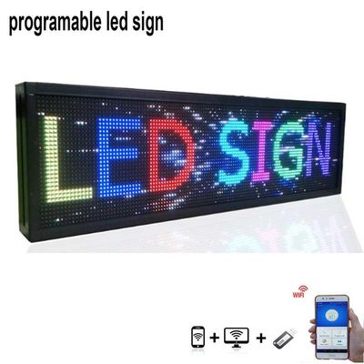 P10 야외 주도하는 메시지 부호, 주도하는 자동차 신호를 스크롤링하는 52x14inch