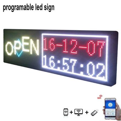 7 색깔 프로그램 가능한 LED 디스플레이 위원회 USB 와이파이 자동차 창 LED 디스플레이