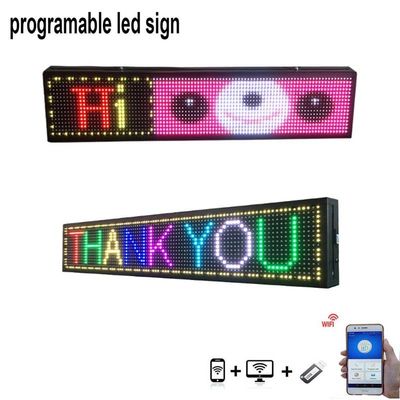 무선 USB P5  택시 메시지 LED는 디스플레이 간판 풀 컬러 RGB 프로그램 가능하 창을 냅니다