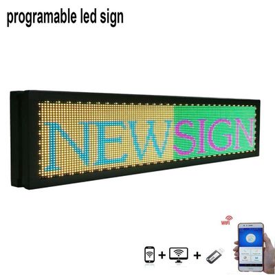 7 색깔 프로그램 가능한 LED 디스플레이 위원회 USB 와이파이 자동차 창 LED 디스플레이
