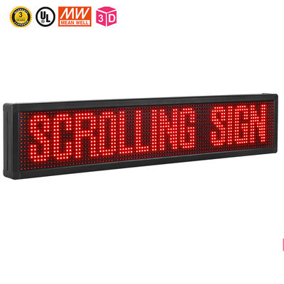 10mm 풀그릴 두루마리 LED 표시, 빨간색 두루마리 텍스트 발광 다이오드 표시