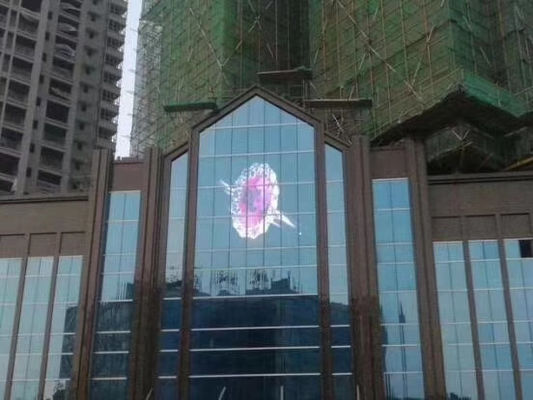 P10.4 투명 유리 LED 디스플레이 슈퍼는 숍 윈도우에 대해 가늘어집니다
