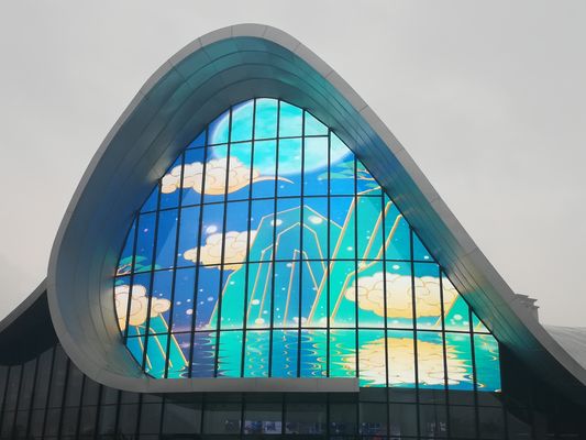 투명한 P12 LED가 상영된다고, 5000 시디는 LED 스크린을 통해서 봅니다