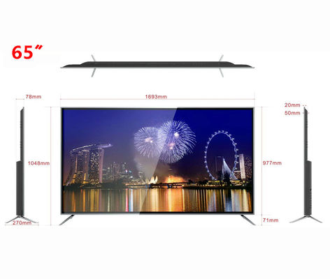 400 NIT 액정 화면 텔레비전 65 인치 Lcd 스마트 텔레비전 안드로이드 8.0