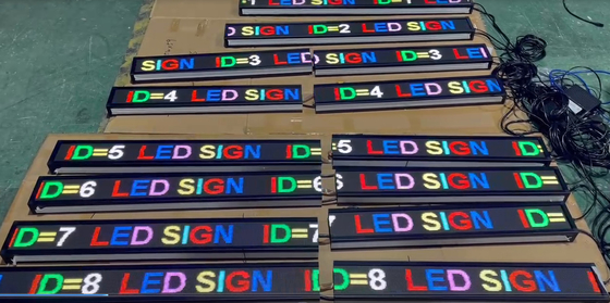 16개 공항 교환기와 세관 P3mm RGB LED 움직임 부호 보드