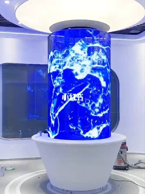 P3.9를 실린더를 달고 - 7.8명의 스타는 투명한 디스플레이를 이끌었습니다