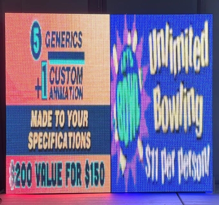식당과 브랜드 샵을 위한 PSE P3RGB 유리 윈도우 LED 디스플레이