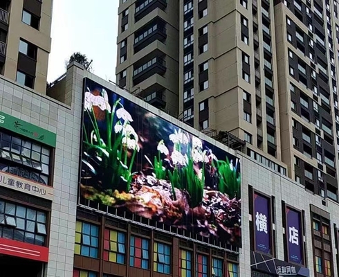 P6RGB 야외 고정된 LED 디스플레이, IP65 방수 주도하는 비디오 월 5500 cd/m2