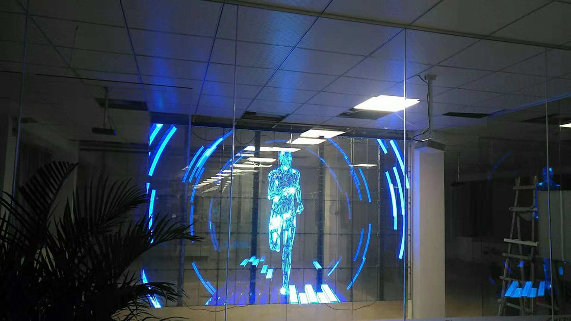 건물 장식을 위한 8000 도트 SMD2121 투명한 주도하는 상품진열